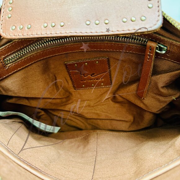 FREE PEOPLE We The Free Silvie Studded Sling Bag In Cognac NWT - Picture 13 of 15